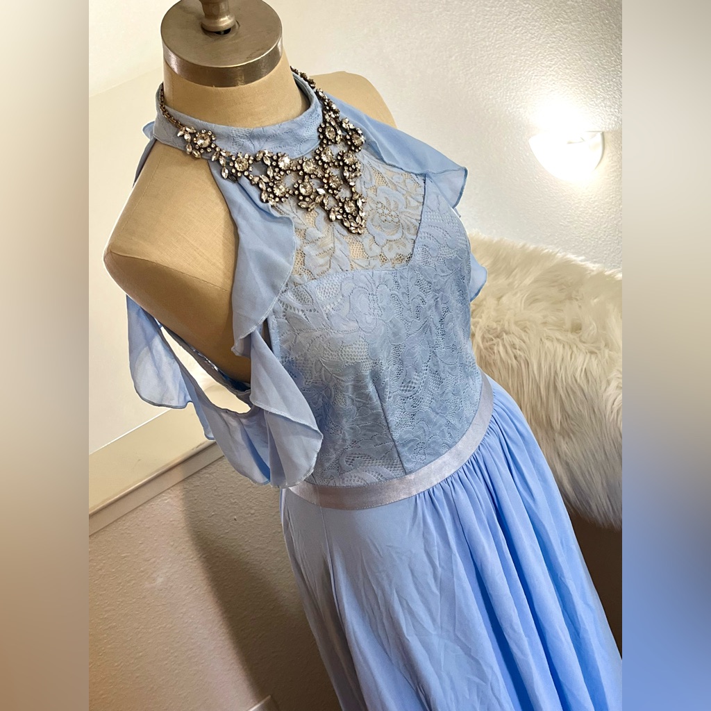 Nwt M Blue Formal Prom Bridesmaid Dress